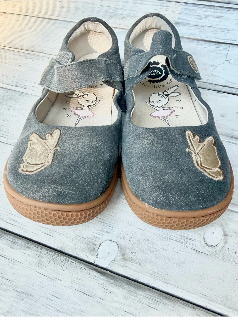 Livie & Luca Butterfly sparkle Mary Janes for Kids